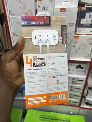 An Ldnio Sc4407 Defender Series Power Sockets and 4 Usb Ports.