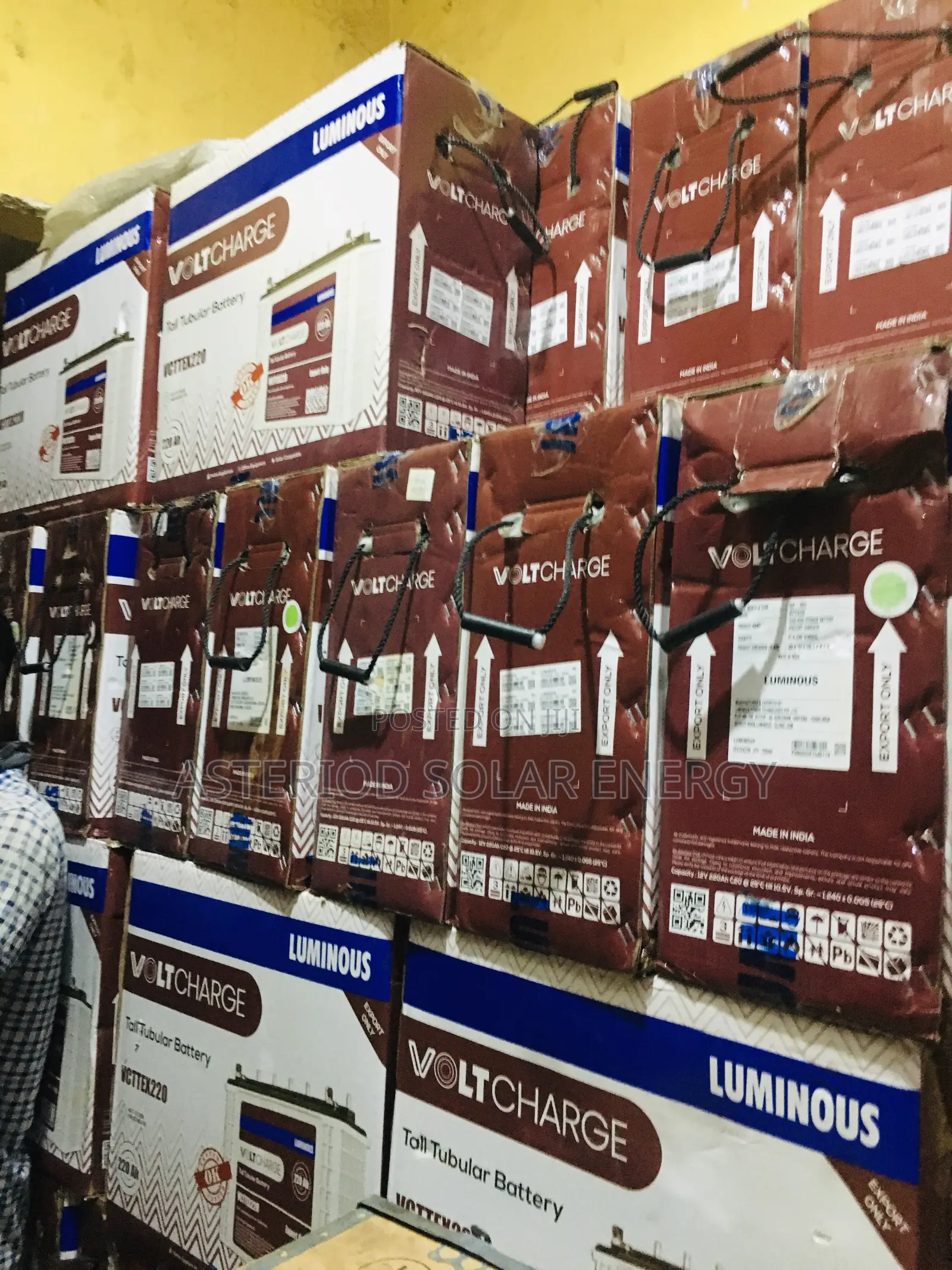 220ahms Luminous (Volts Charge) Solar Tubular Battery 