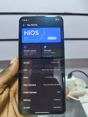 New Tecno Camon 40 Premier 256 GB Green