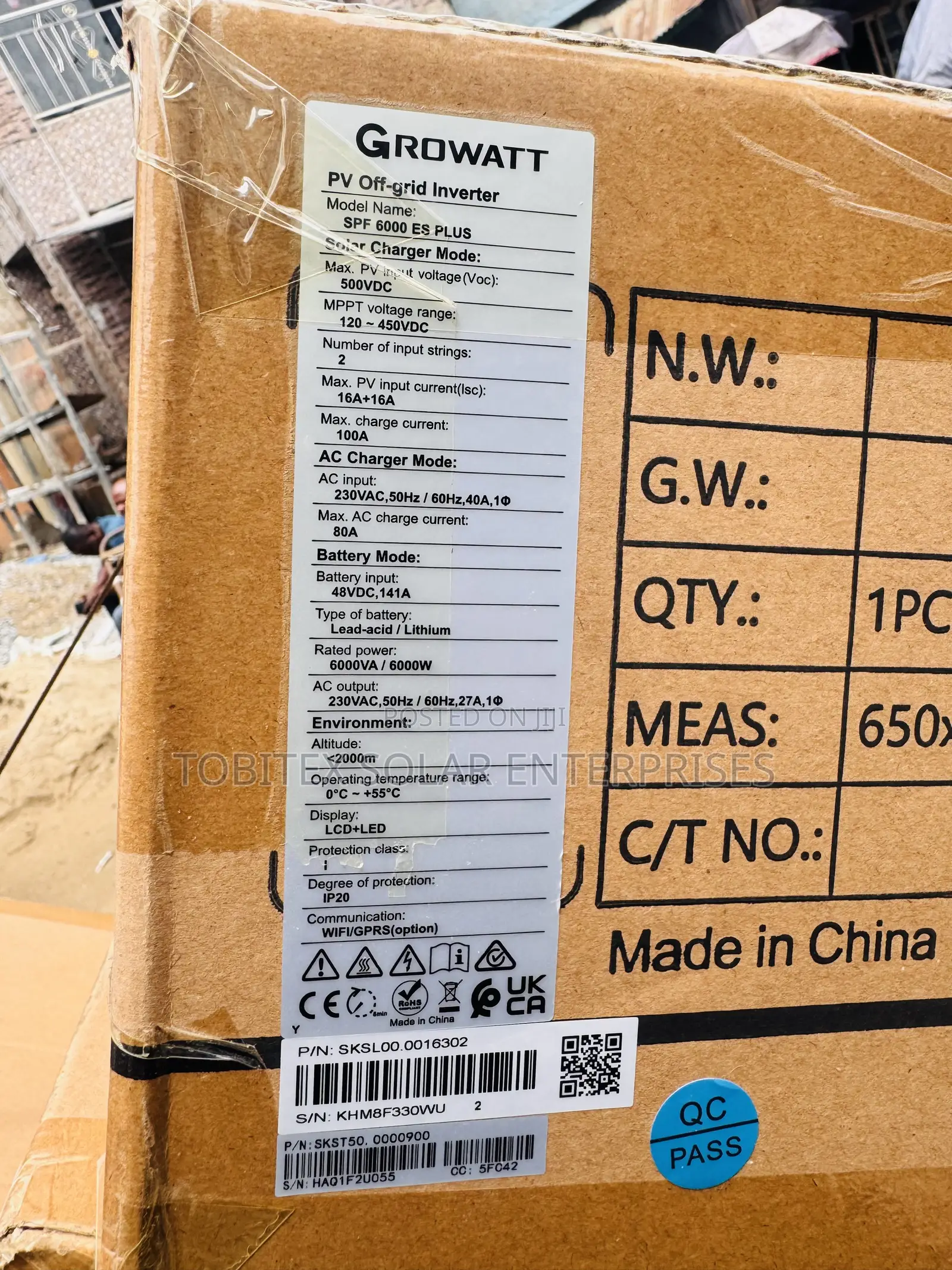 Growatt Solar Inverter 6kva