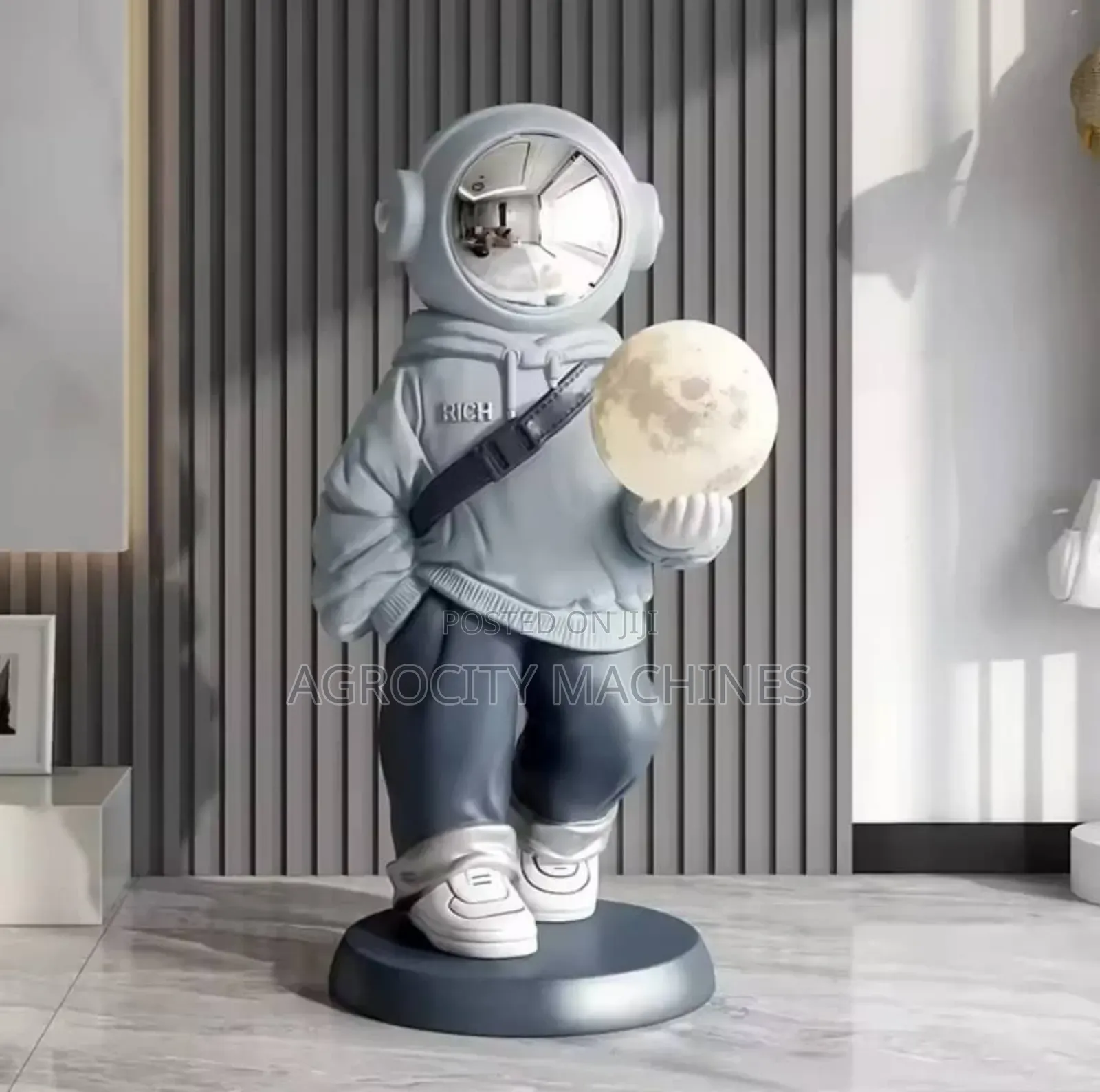 Astronaut Moon Statue Floor Lamp.