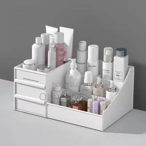 1pc White New Drawer Makeup Storage Box