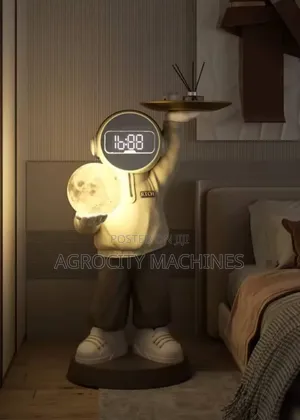 Modern Astronaut Moon Statue Floor Lamp.