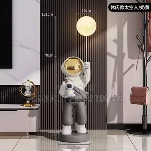 Modern Astronaut Moon Statue Floor Lamp.