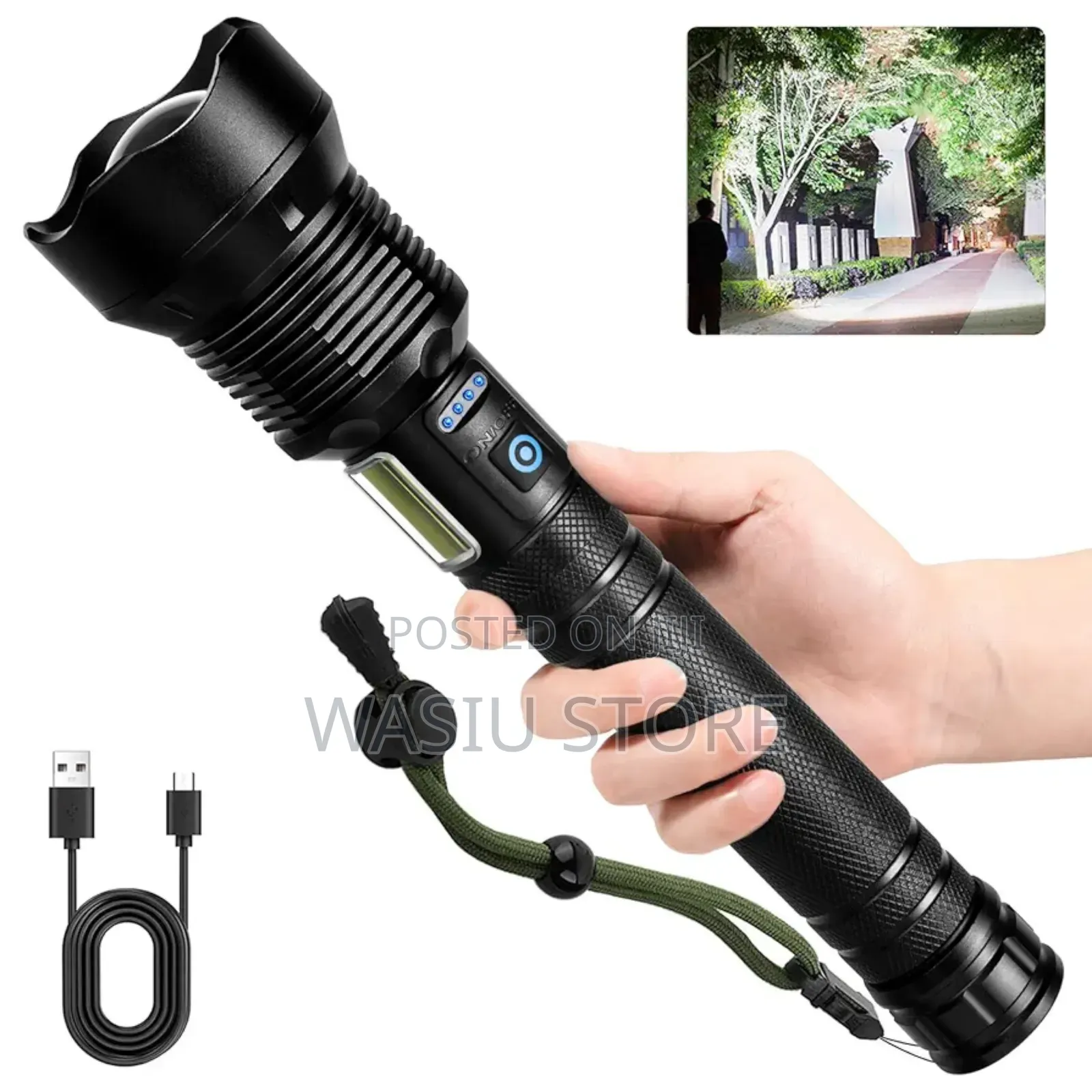 HL P90 Militar Rechargeable Torch Light