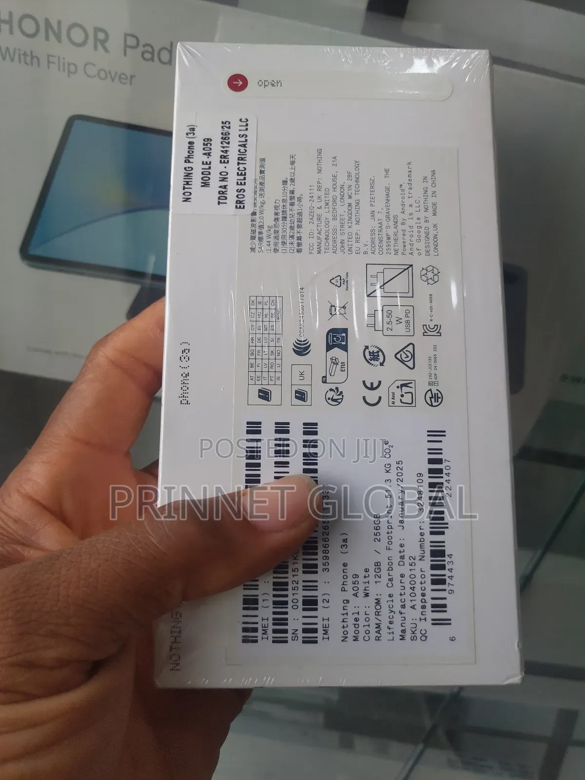 New Nothing Phone 3a 256 GB White