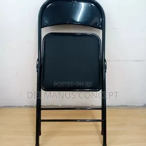 Foldable Metal Chair With Leather