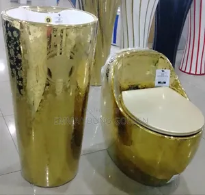 Golden Miniset Wc Free Standing Washing Hand Basin