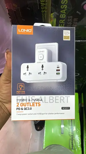 Ldnio Portable Electrical Extension Socket Se2337 Power Strip