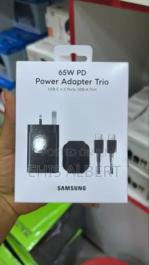 Samsung 65w Pd Power Adapter Trio Charger With Usb-C * 2port, Usb-A