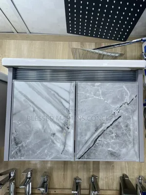 60cm Imported Cabinet With Cupboard Basin and Mirrors
