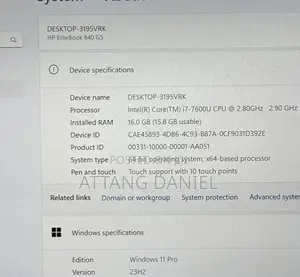 Laptop HP EliteBook 840 G5 16GB Intel Core i7 SSD 256GB