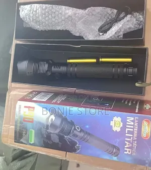 P90 90000 High Lumens Tactical Rechargeable Flashlights Torch Light
