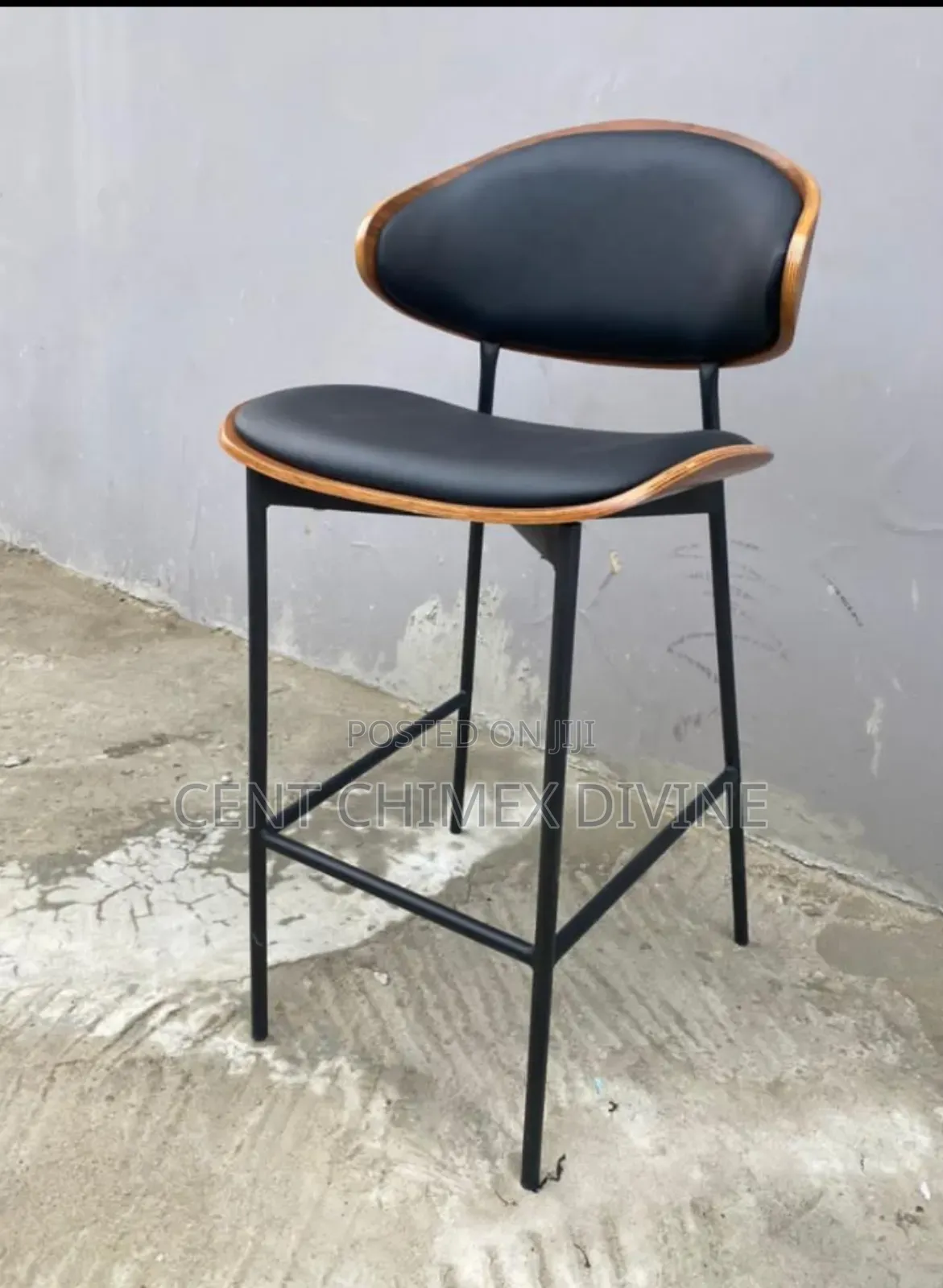 Wooden Back and Padded High Chair
