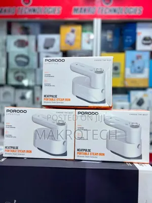 Porodo Lifestyle Heatpulse Portable Steam Iron With Ultrasonic Steam.