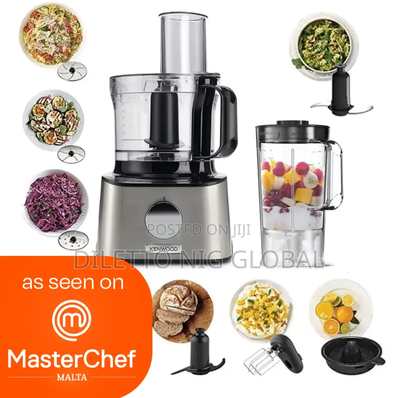 Kenwood Multipro Compact Food Processor, 6 Attachments