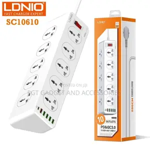 Ldnio Sc10610 30w 6-Port Usb Charger Power Extension