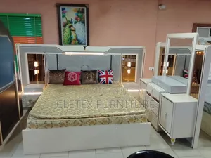 Imported Set of Bed Frame With Dressing Table and Nightstand