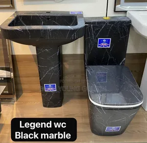Black Marble Water Closet