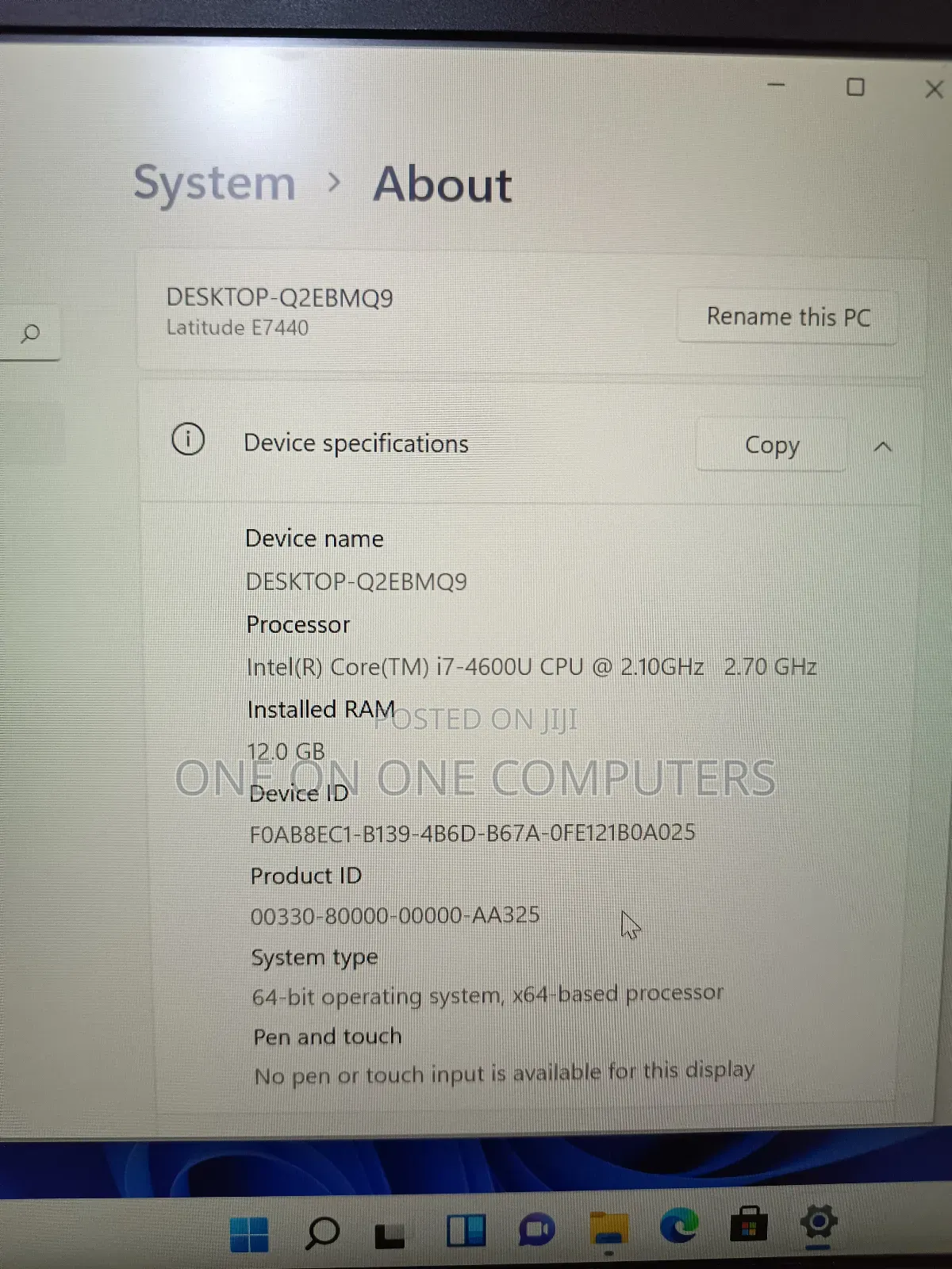 Laptop Dell Latitude 7440 12GB Intel Core i7 SSD 512GB