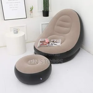 Inflatable Sofa With Leg Rest and Automatic Pump