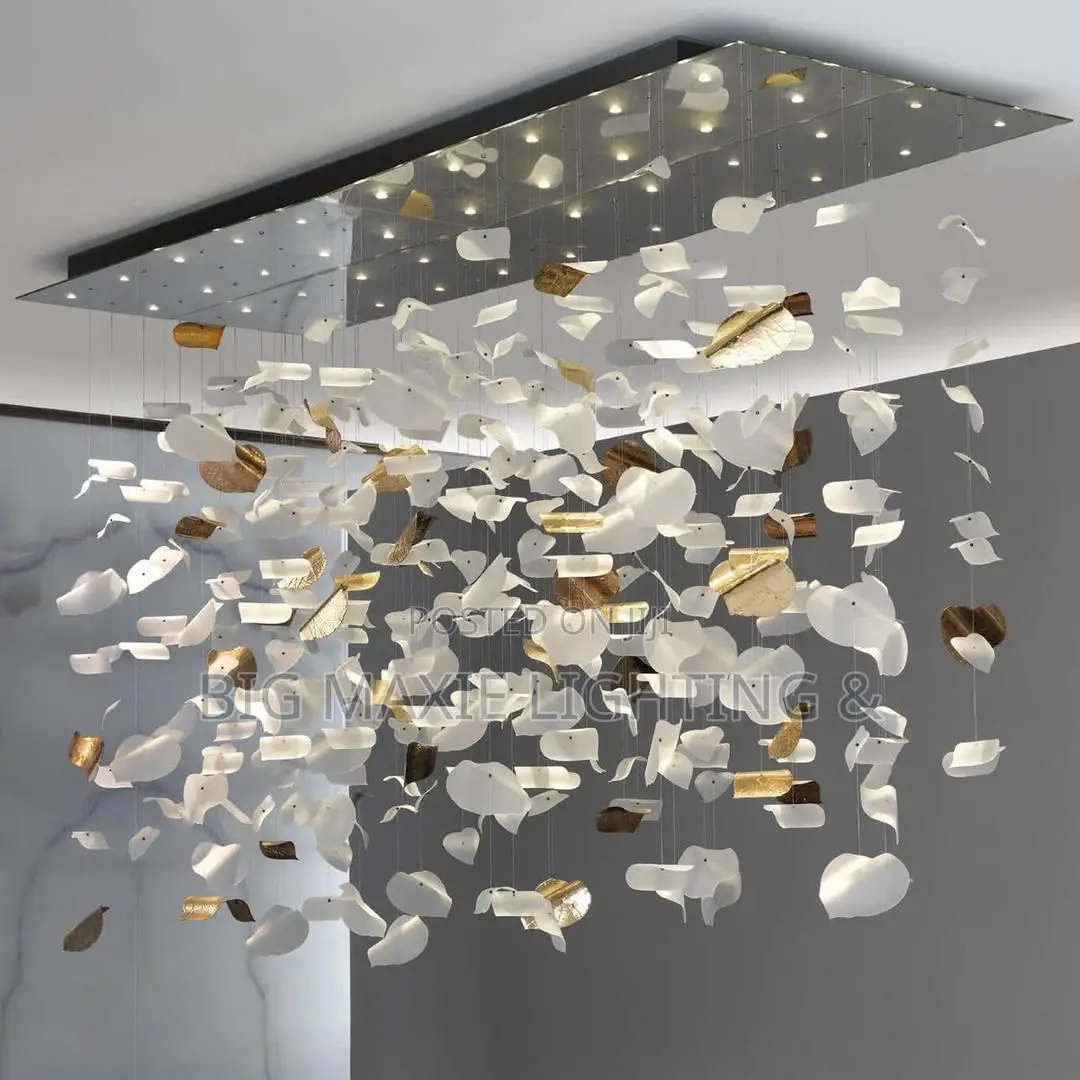 Luxury Leaf Design Decorative Chandelier Lamp