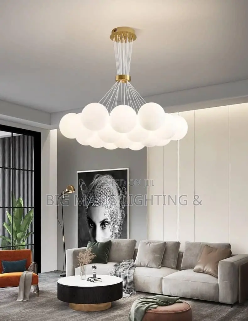 Luxury Nordic Living Room Dropping Chandelier