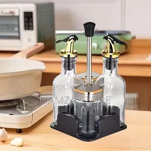 Generic Oil, Vinegar, Salt, and Pepper Cruet Set