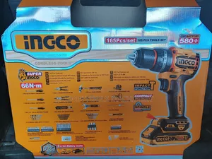 165pcs Ingco Cordless Screw Machine
