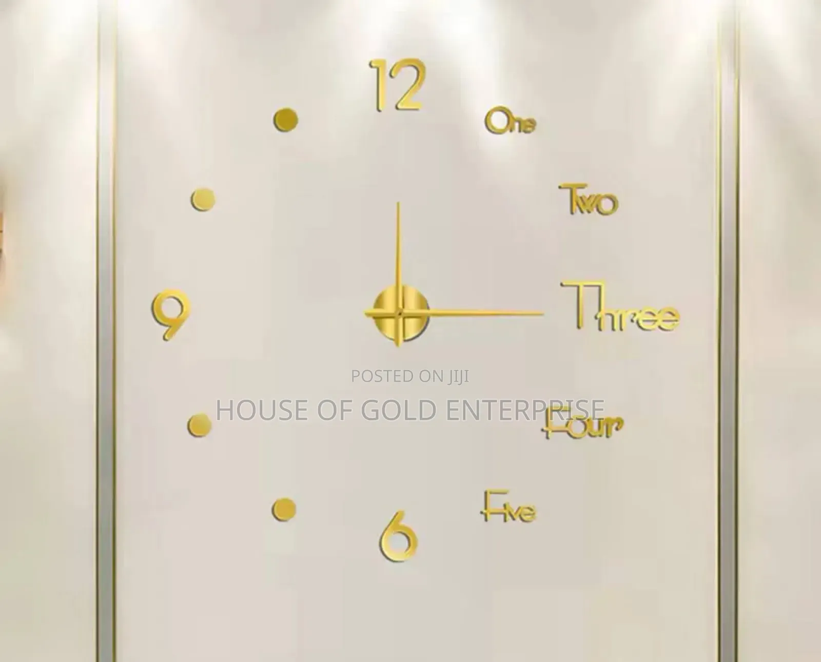Diy 3d Frameless Wall Clock