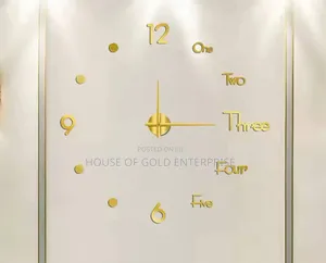 Diy 3d Frameless Wall Clock
