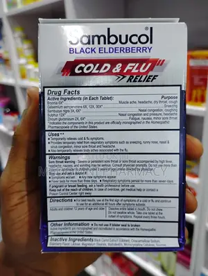 Sambucol Black Elderberry – Cold Flu Relief, 30 Tablets