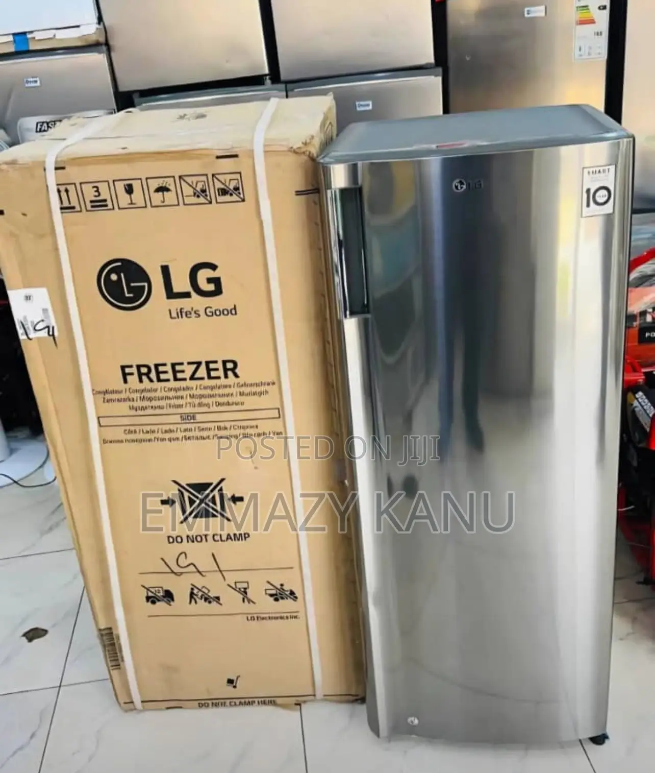 Upright Freezer Lg Silver