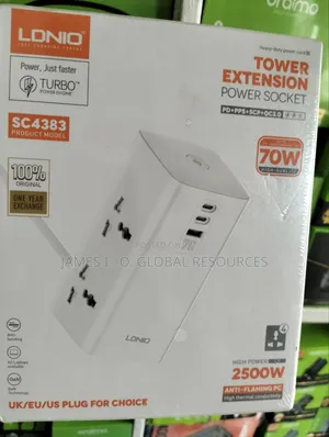 Ldnio Tower Extension Power Socket 2500w