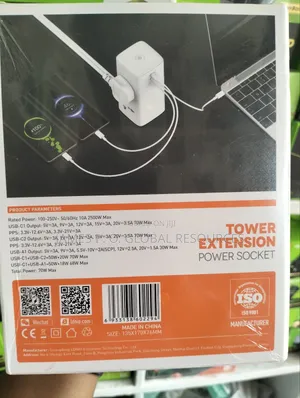 Ldnio Tower Extension Power Socket 2500w