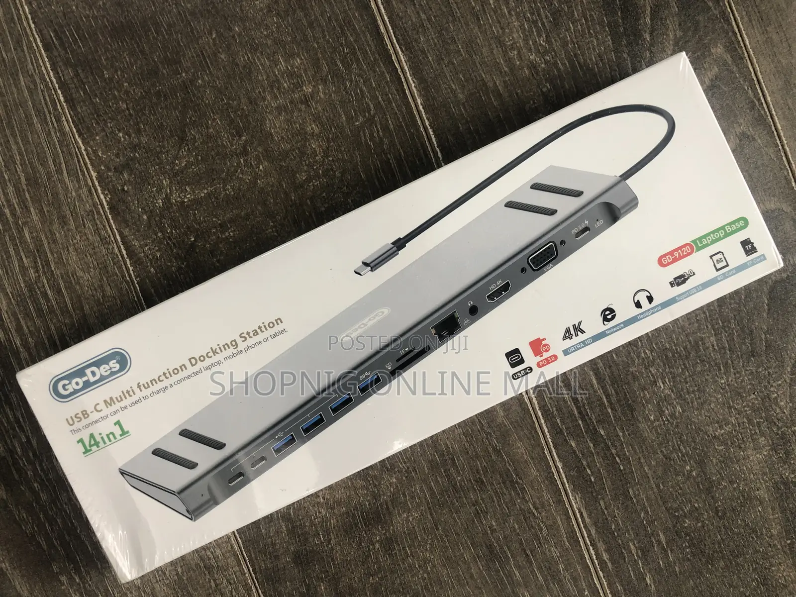 Go-Des Usb-C Multifunction Docking Station (14in1)