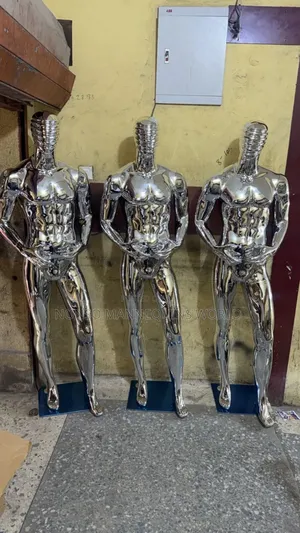 Spider Head Silver Male Mannequin
