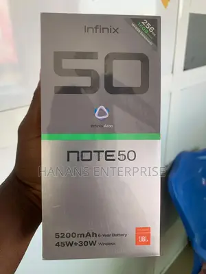 New Infinix Note 50 4G 256 GB Black
