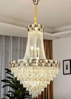 Full Crystal Dropping Chandelier Lighting 600mm