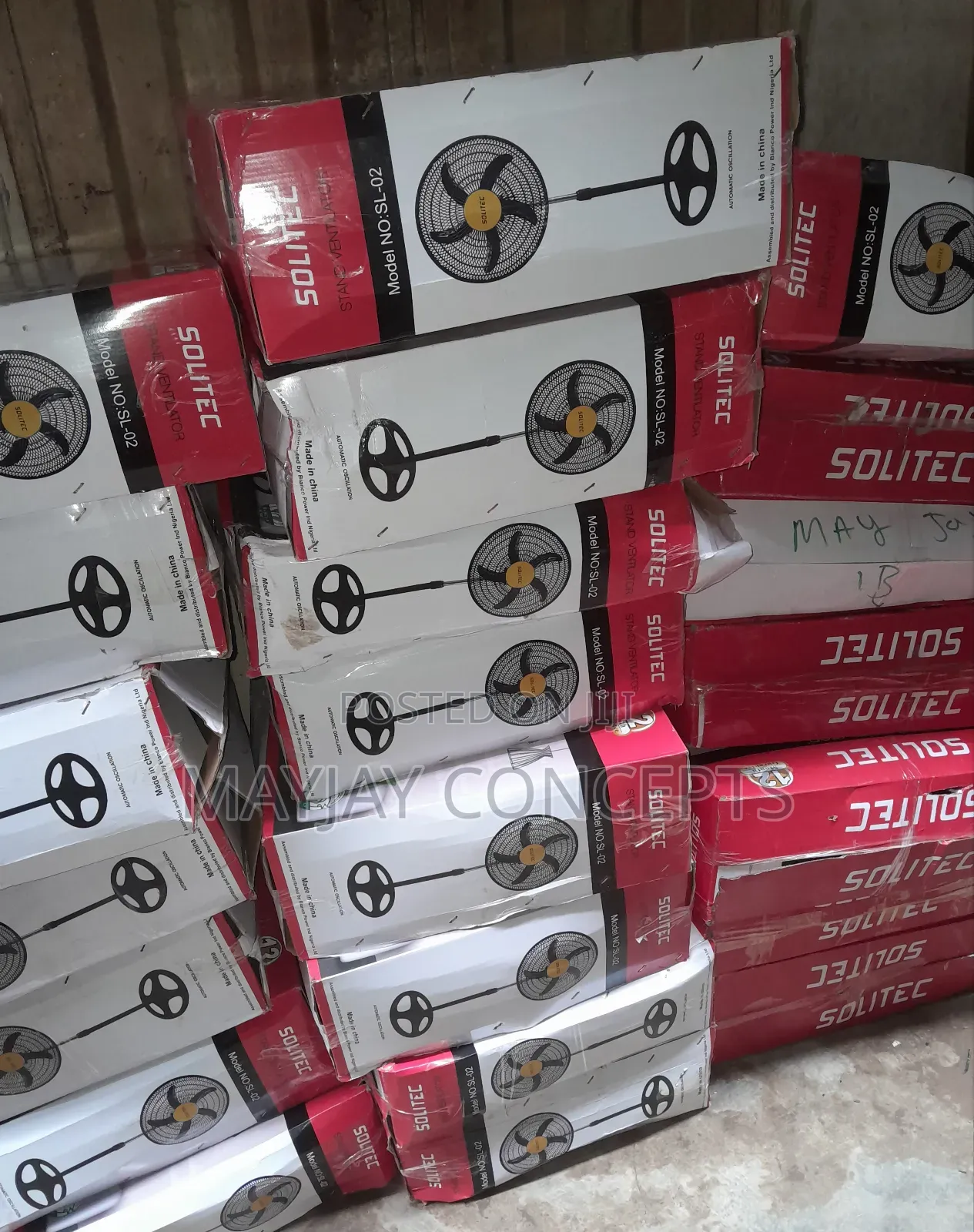 Solitec 18inches Powerful Standing Fan-5 Blades