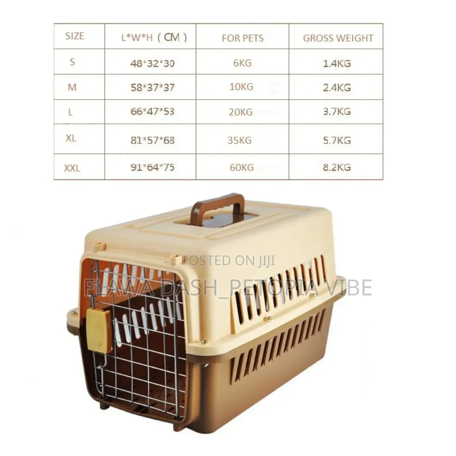 Pet Aviation Box Crate Carrier