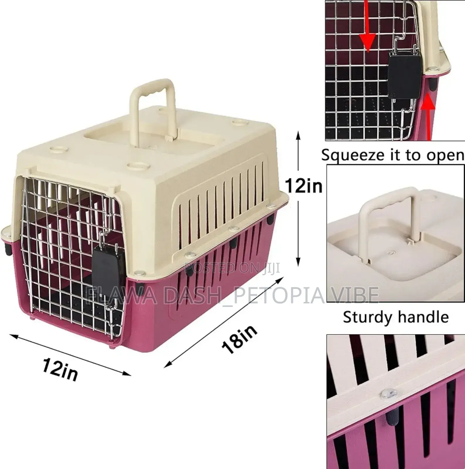Pet Aviation Box Crate Carrier