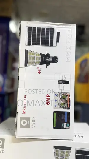 Crossfire V380 4g 6mp Solar Security Camera 3-lens System