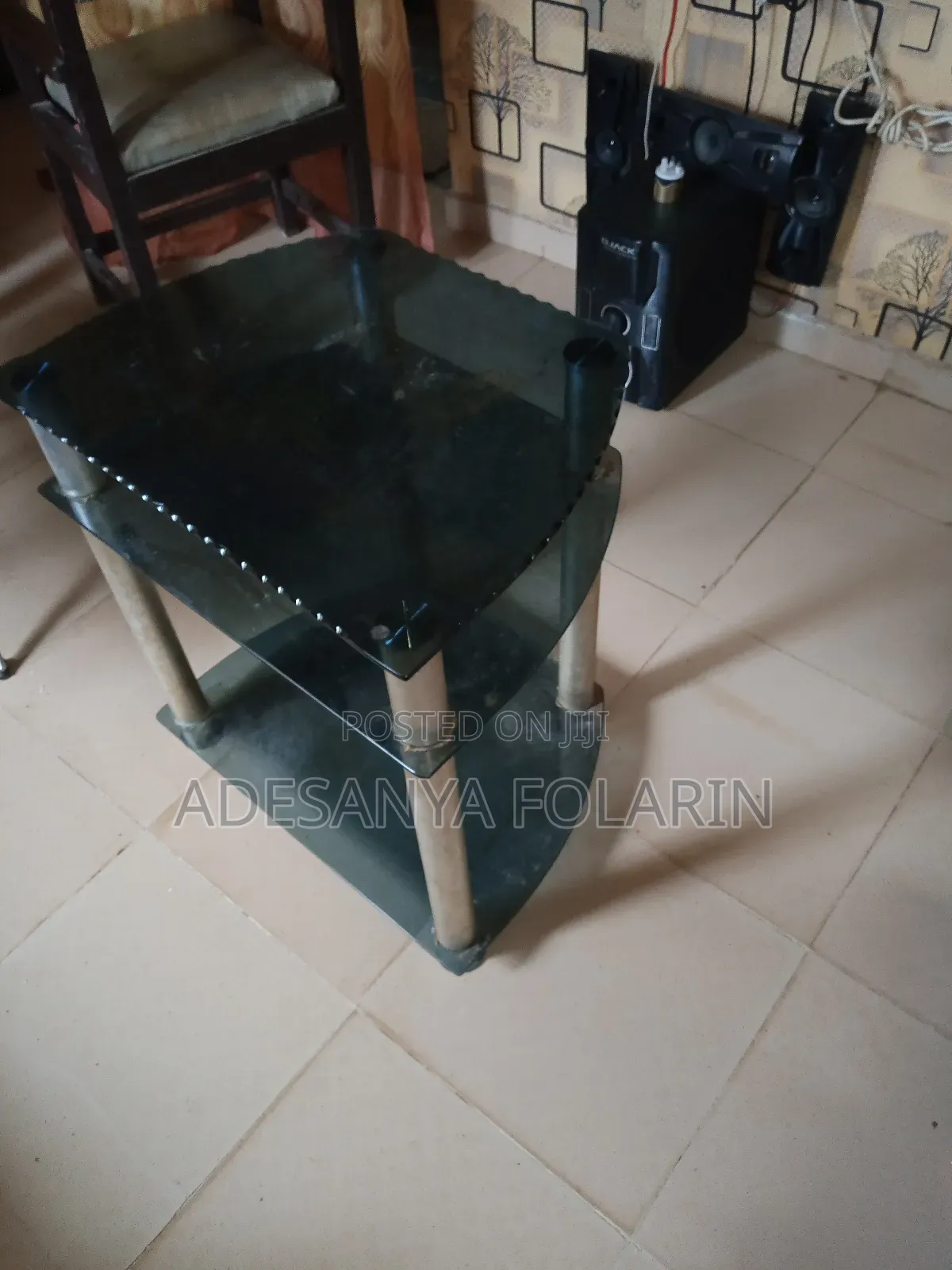 Glass Tv Shelf