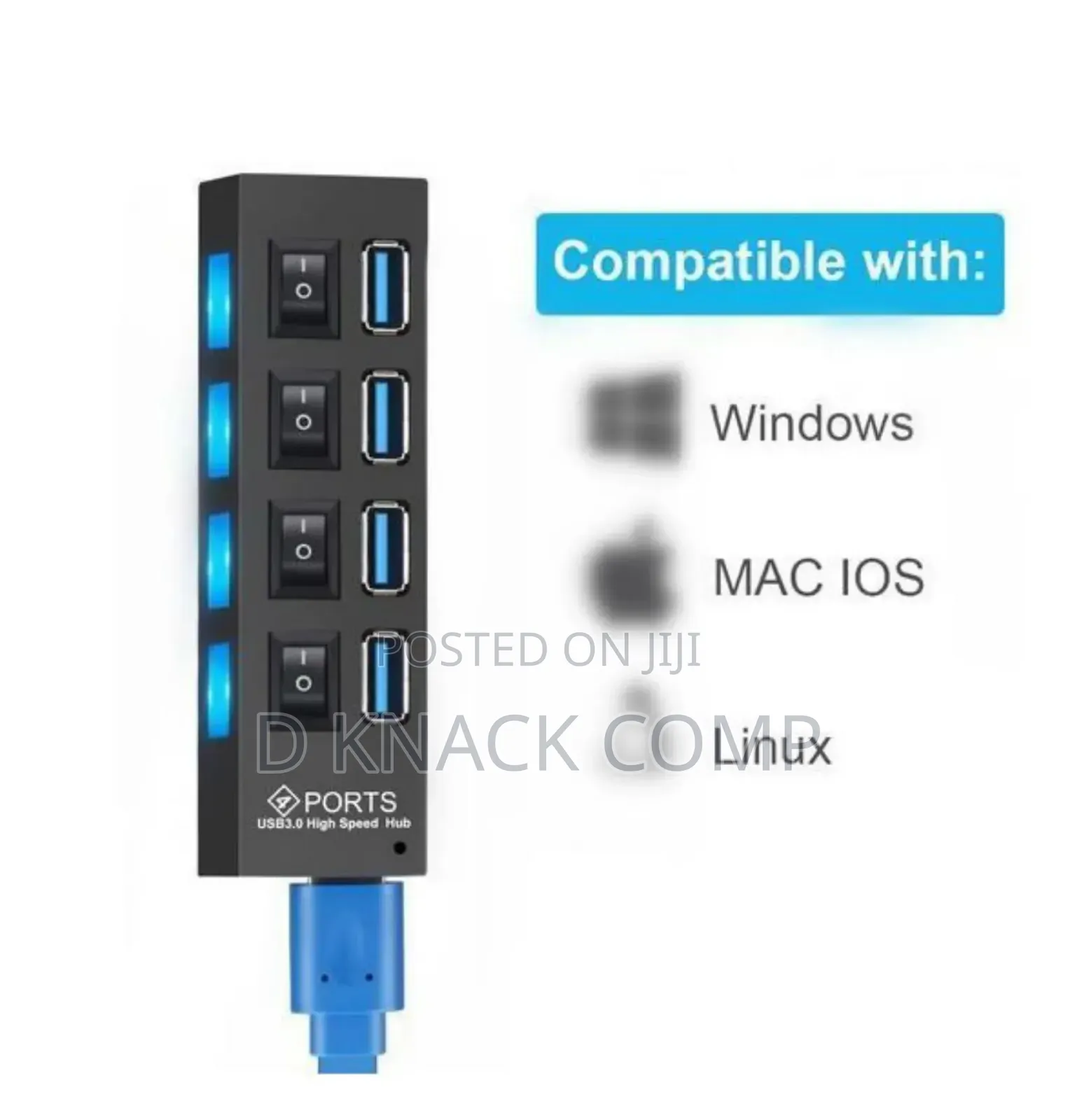 Usb 3.0 Hub Multi Usb Splitter 4 Ports