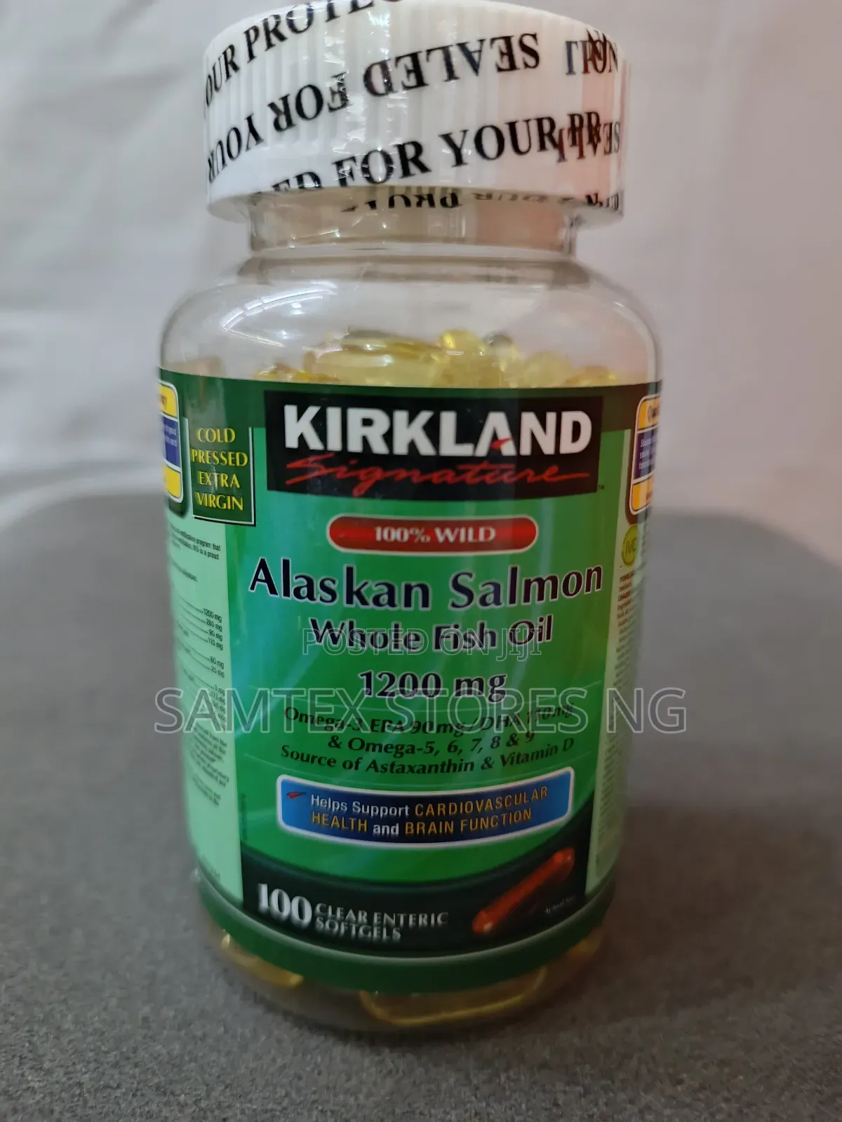 Alaskan Salmon Fish Oil Capsule.