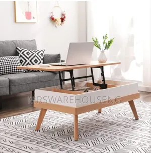 Bidiso Lift Top Coffee Center Table With Hidden Storage Compartment