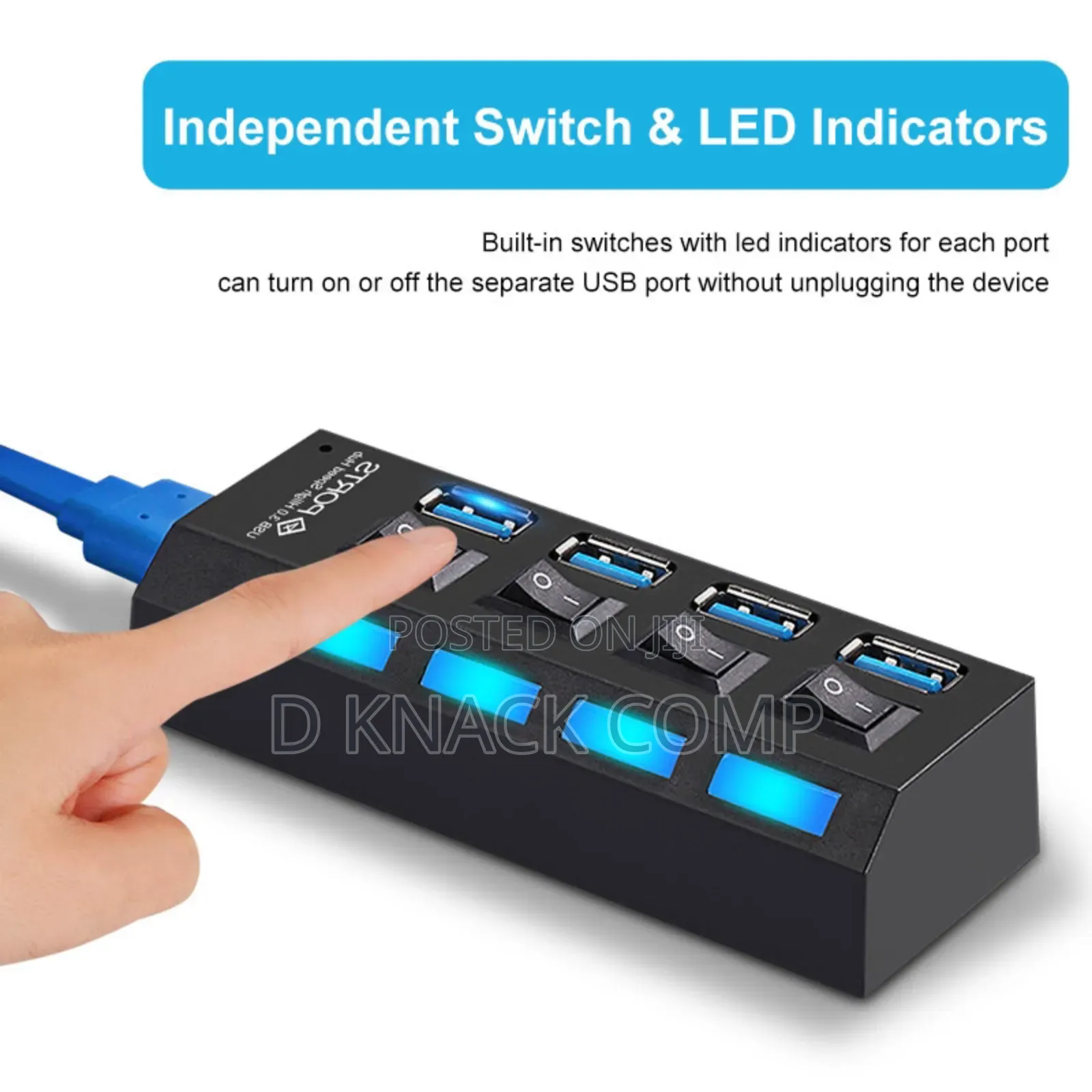 Usb 3.0 Hub Multi Usb Splitter 4 Ports