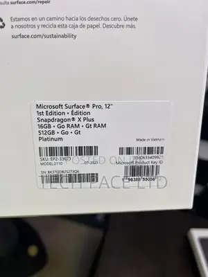 New Microsoft Surface Pro 16GB Qualcomm Snapdragon X Plus SSD 512GB