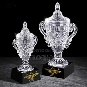 Large Crystal Trophy Cup